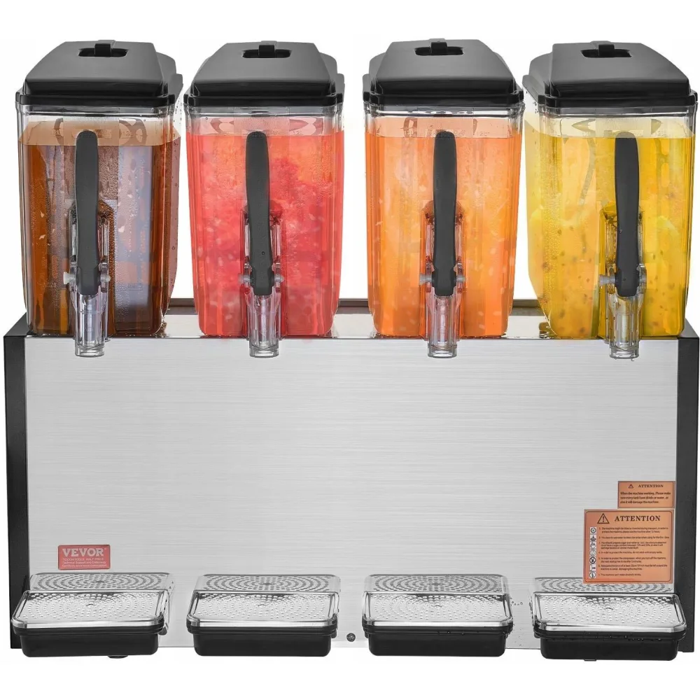 Vevor Slushy Maker 4x12L – najlepsze maszynki do mrożonych napojów