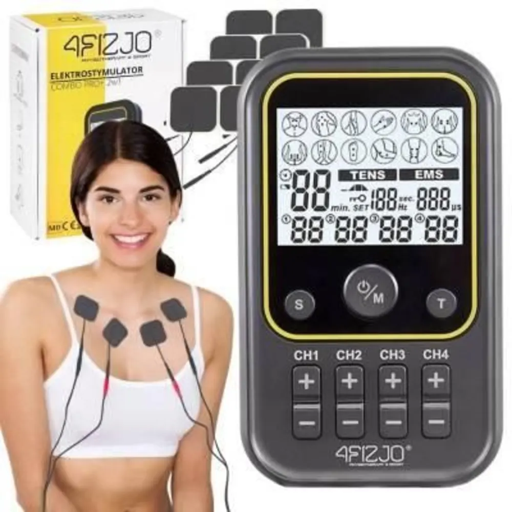 4FIZJO Elektrostymulator Mięśni Med+ EMS/TENS – najlepsze elektrostymulatory mięśni EMS