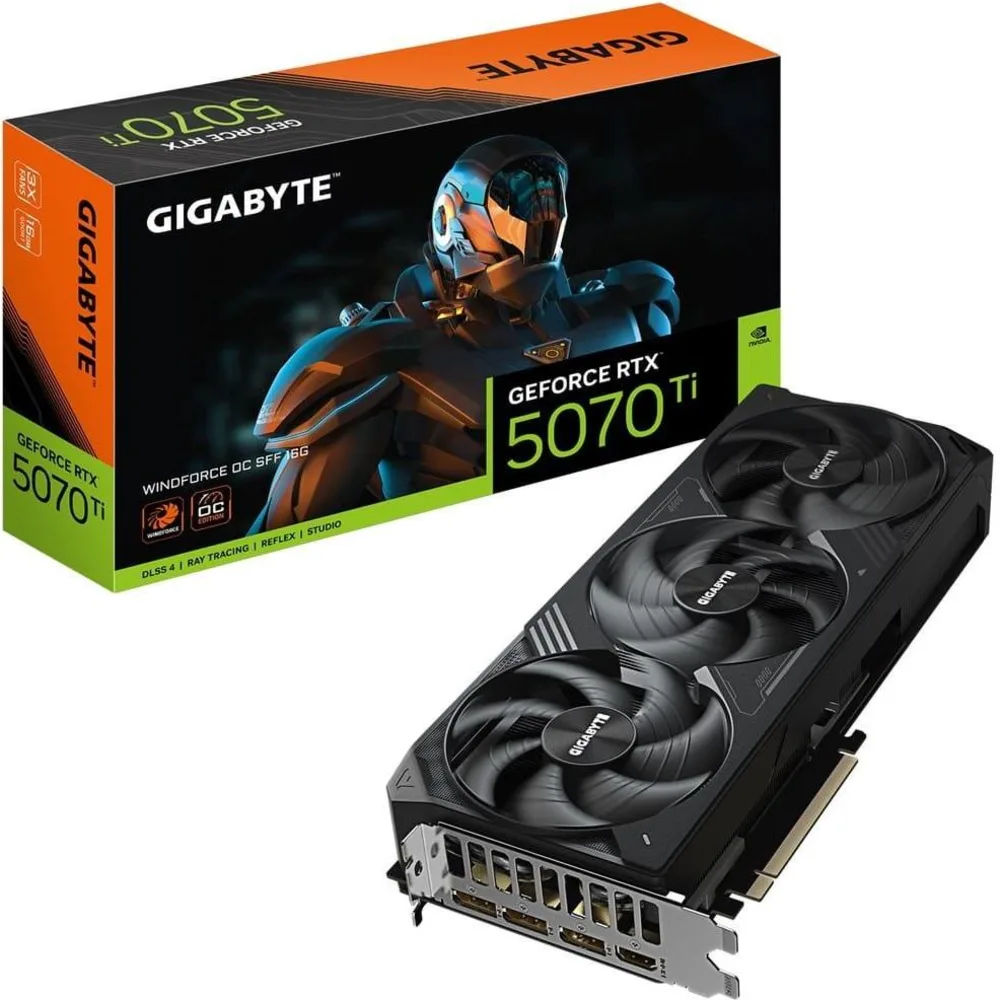 Gigabyte GeForce RTX 5070 Ti Windforce OC 16GB GDDR7 – najlepsze karty graficzne