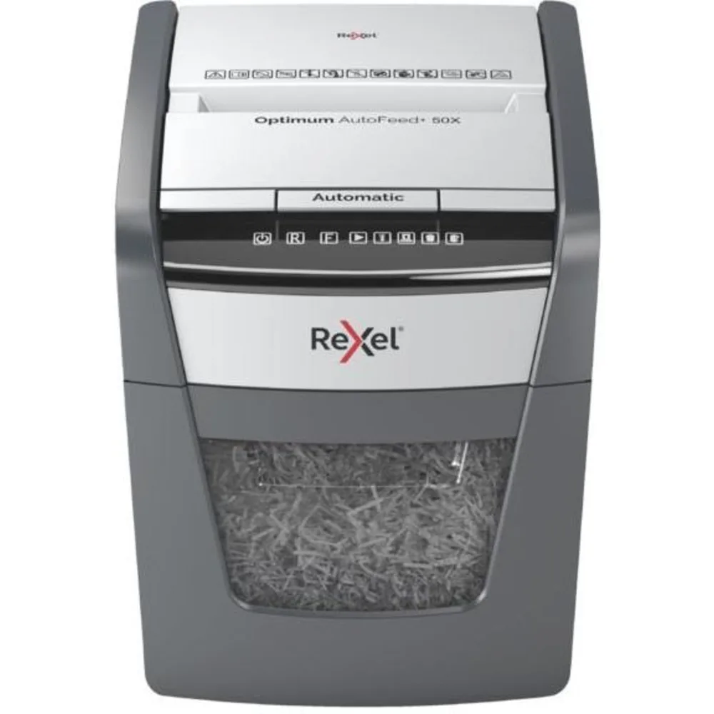Rexel Optimum AutoFeed+ 50X 2020050XEU – najlepsze niszczarki do papieru