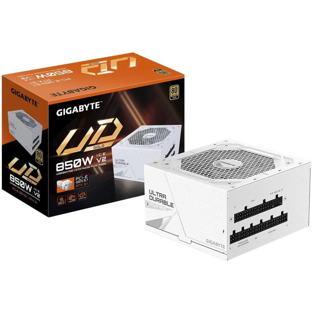 Gigabyte UD850GM PG5 ICE 850W (GPUD850GMPG5ICE) – najlepsze zasilacze do komputerów