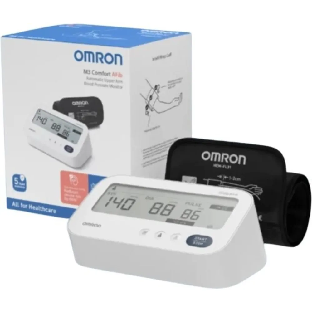OMRON M3 Comfort Afib (HEM-7196-FLE) – najlepsze ciśnieniomierze naramienne