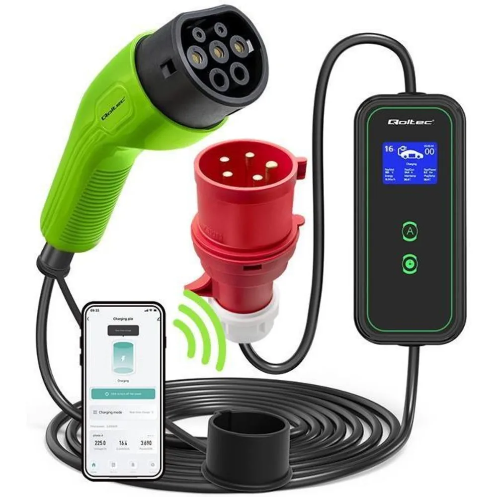 Qoltec EV Typ 2 11kW 52478 – najlepsze przenośne ładowarki EVSE