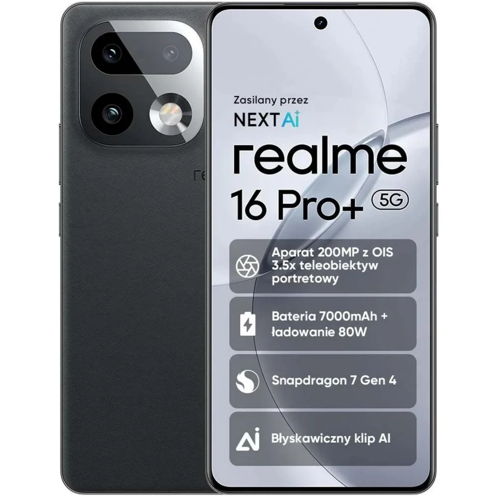 Realme 16 Pro+ 5G – najlepsze smartfony do 2000 zł