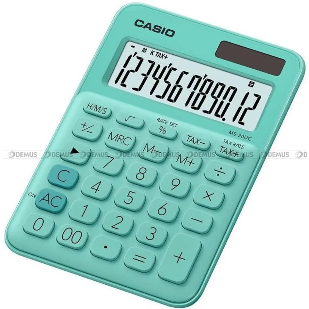 Casio MS-20UC-GN-S – najlepsze kalkulatory biurowe