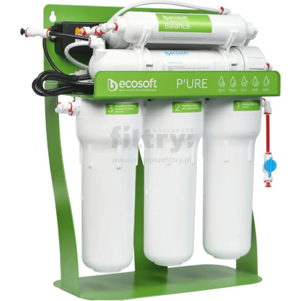 Ecosoft Pure Balance – najlepsze filtry odwróconej osmozy