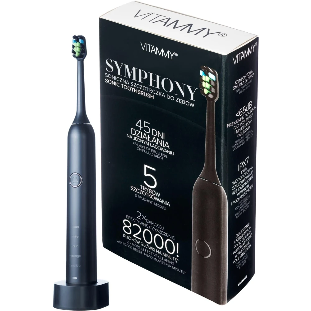 Vitammy Symphony Black – najlepsze szczoteczki soniczne do zębów
