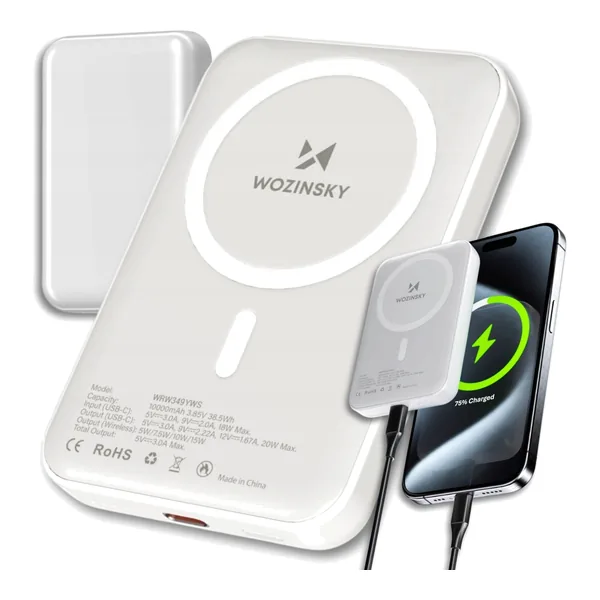 Wozinsky WRW349YWS – powerbank MagSafe do iPhone’a
